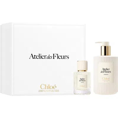 Chloé Atelier Des Fleurs Cedrus Eau De Parfum And Body Lotion Gift Set In White