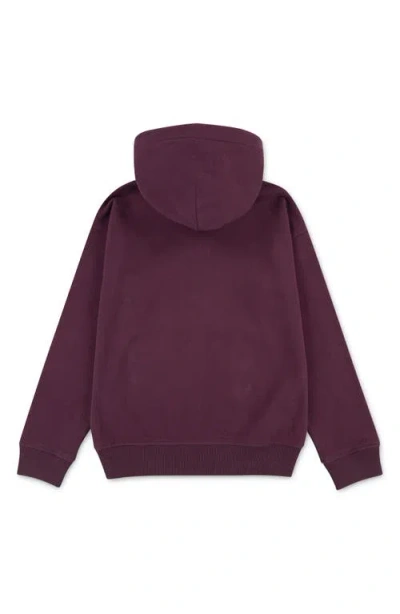 Abercrombie Boys Essential Fleece Pullover Hoodie In Purple