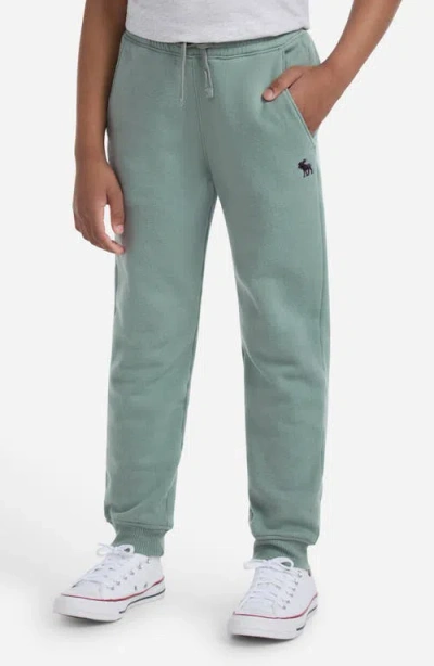 Abercrombie Kids Kids' Essential Fleece Joggers In Green