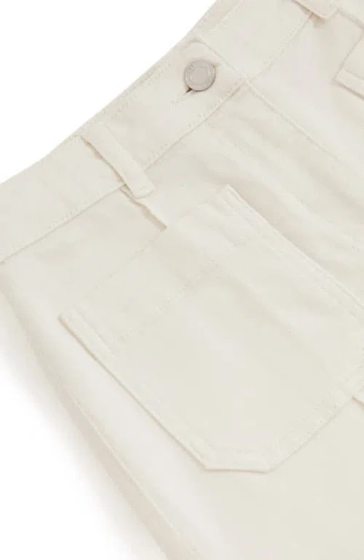 Reiss Sakura Flare Patch Pocket Jeans In Ecru In Neutral