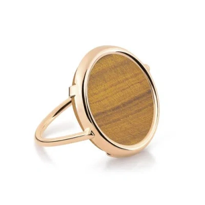 Ginette Ny Disc Ring In Gold