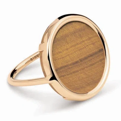 Ginette Ny Disc Ring In Gold