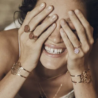 Ginette Ny Disc Ring In Gold