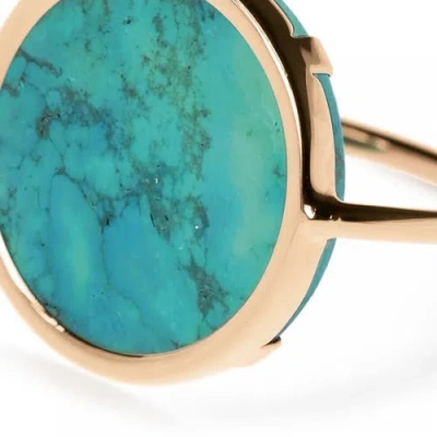 Ginette Ny Disc Ring In Green