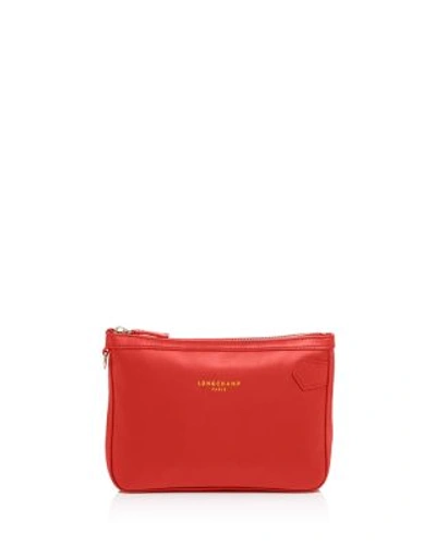 Longchamp 2.0 Cosmetic Case In Poppy/ruby