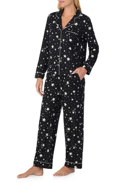 Kate Spade Women's 2-piece Sleepwear Long-sleeve Top And Pajama Pants Set In Black