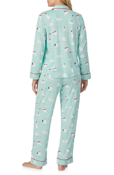 Kate Spade Long Pajama In Green