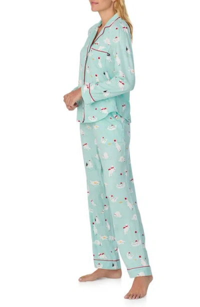 Kate Spade Long Pajama In Green