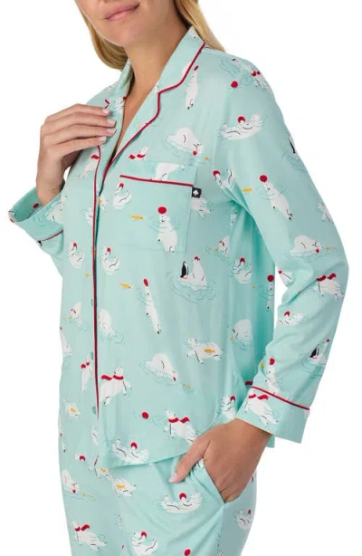 Kate Spade Long Pajama In Green