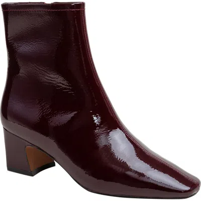 Linea Paolo Wrenly Block Heel Bootie In Burgundy