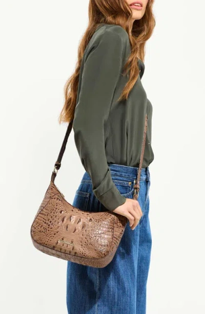 Brahmin Corinne Small Alden Road Leather Crossbody In Brown