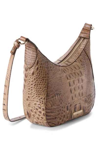 Brahmin Corinne Small Alden Road Leather Crossbody In Brown