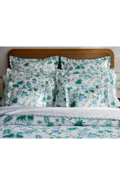 Matouk Palmyra Duvet Cover In Green