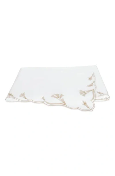 Matouk Marcella 600 Thread Count Egyptian Cotton Flat Sheet In White