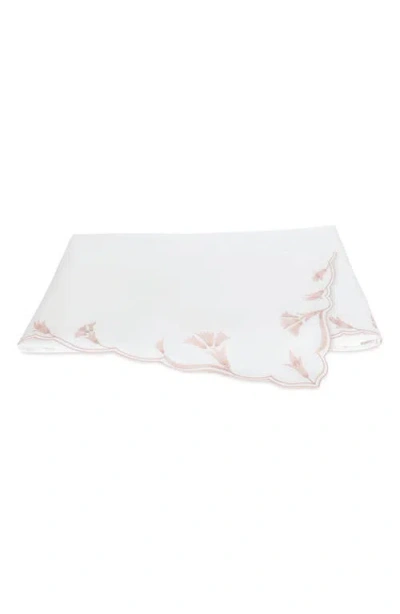 Matouk Marcella 600 Thread Count Egyptian Cotton Flat Sheet In White