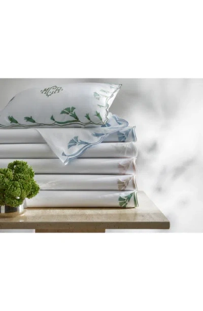 Matouk Marcella 600 Thread Count Egyptian Cotton Flat Sheet In White