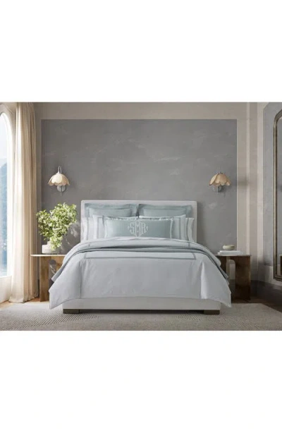 Matouk Louise 500 Thread Flat Sheet In Blue