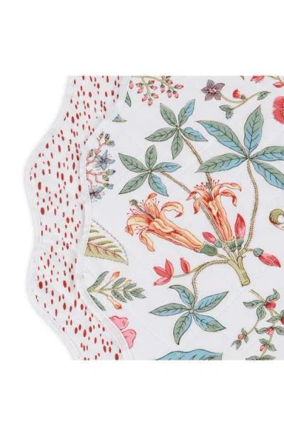 Matouk Set Of 4 Reversible Quilted Placemats In Pink