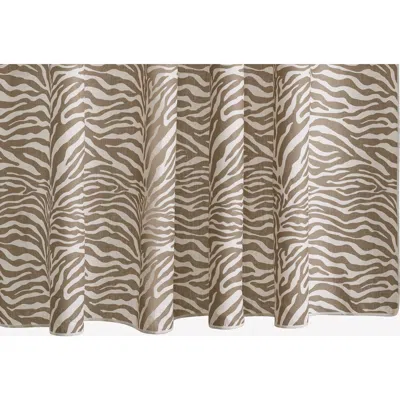 Matouk Regine Zebra Stripe Shower Curtain In Brown