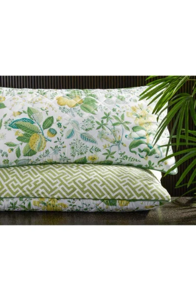 Matouk Reversible Lumbar Pillow In Green