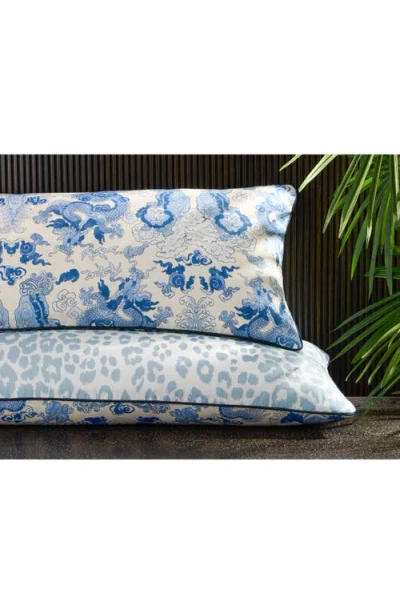 Matouk Reversible Lumbar Pillow In Blue