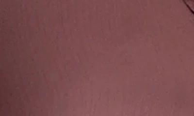 City Chic Maia Ruffle Fluted Sleeve Satin Top In Brown