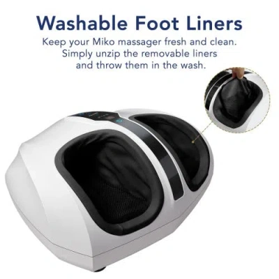 Miko Shiatsu Foot Massager In White