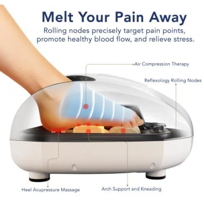 Miko Shiatsu Foot Massager In White