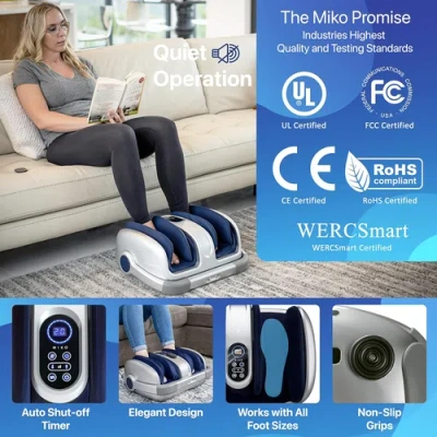 Miko Mas Ii Foot, Leg & Calf Massager With Heat In Multi