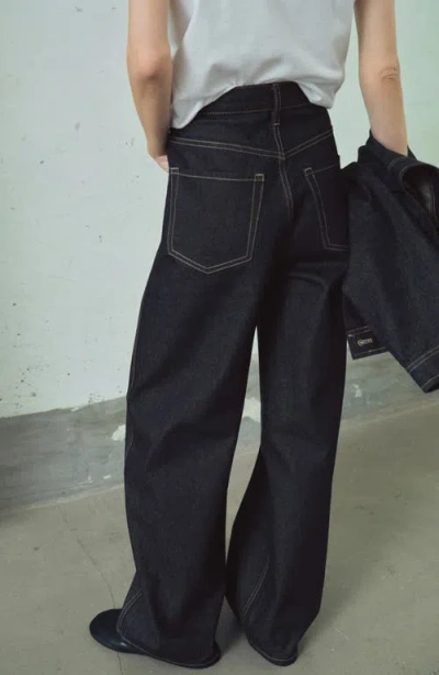 Mango Women's High-rise Balloon Jeans In Blue