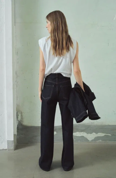 Mango Women's High-rise Balloon Jeans In Blue