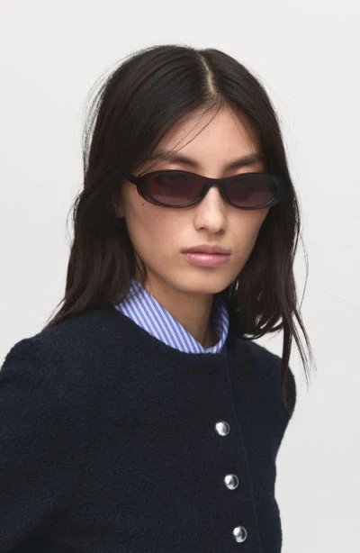 Mango Women's Jewel Buttons Boucle Jacket In Blue