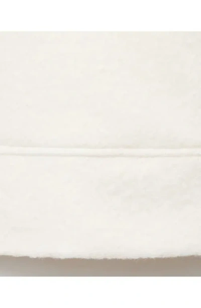 Mango Cotton & Wool Blend Cardigan In White