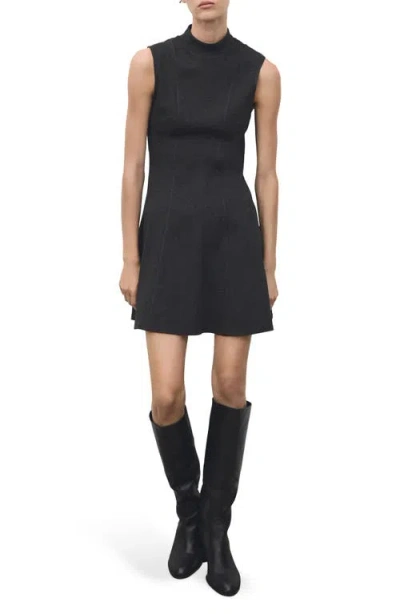 Mango Women's Short Seams Dress In Black