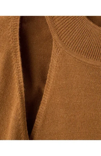 Mango Women's Cardigan-style Detailing Sweater In Brown