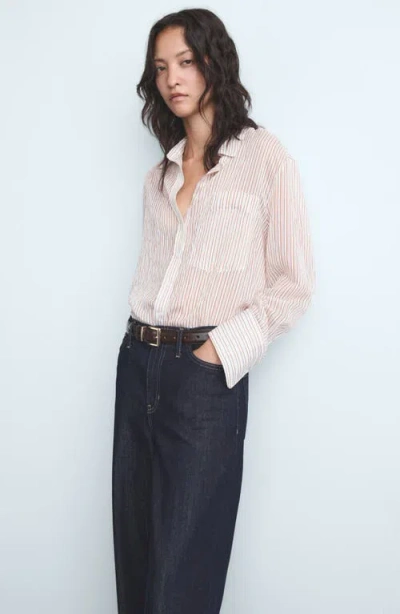 Mango Women's Wide Leg Mid-rise Jeans In Blue