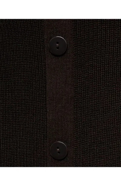 Mango Women's Asymmetrical Neck And Buttons Sweater In Brown