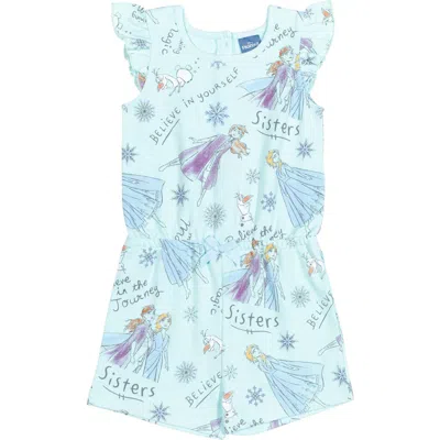 Disney Sleeveless Skater Romper In Blue