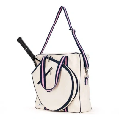 Ame & Lulu Hamptons Tennis Tour Bag In White