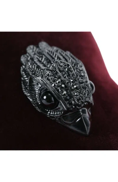 Kurt Geiger London Hugh 2 Velvet Loafer In Burgundy