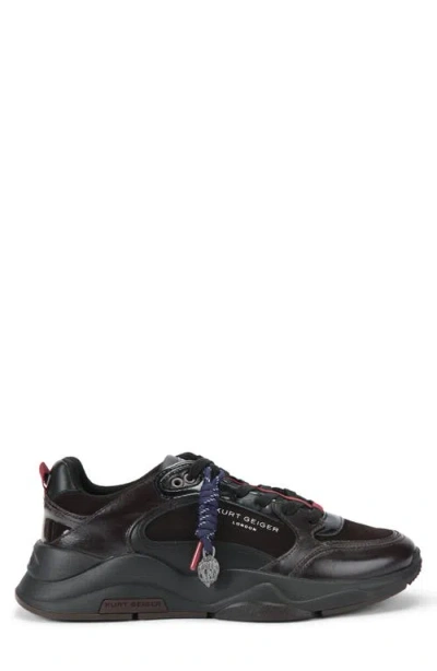 Kurt Geiger Leather Royston Sneakers In Black