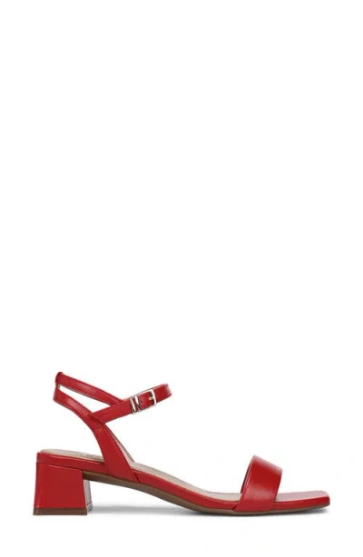 Naturalizer Women's Hana Square Toe Strappy Sandals In Red