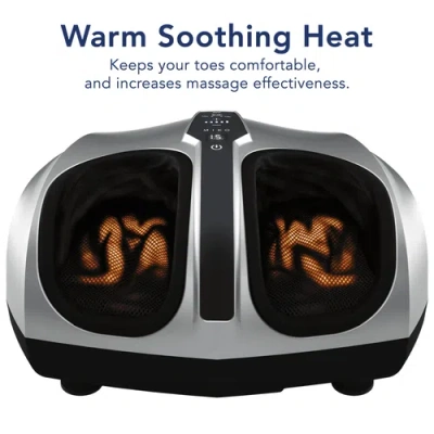Miko Shiatsu Foot Massager With Heat In Silver