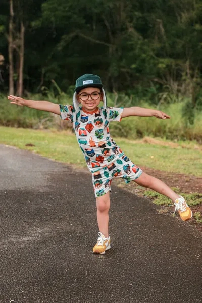 Fletch Tiny Traveler 2 Piece Shorts Set In Multi