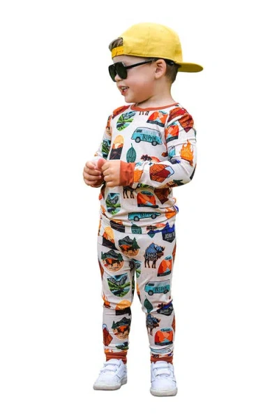 Fletch Tiny Traveler 2 Piece Pajama Set In Multi
