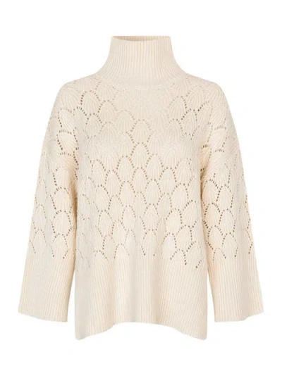 Masai Copenhagen Mafabianov Openwork Sweater In White