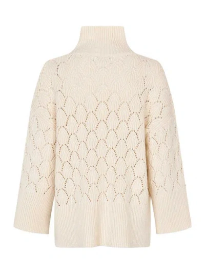 Masai Copenhagen Mafabianov Openwork Sweater In White