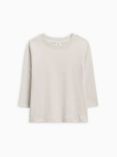 Colored Organics Organic Cotton Turk Long Sleeve Crew In Gray