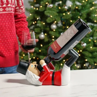 True Nutcracker Wine Bottle Holder In Multi