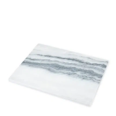 True Elegance Rectangular Marble Cheese Board In Gray